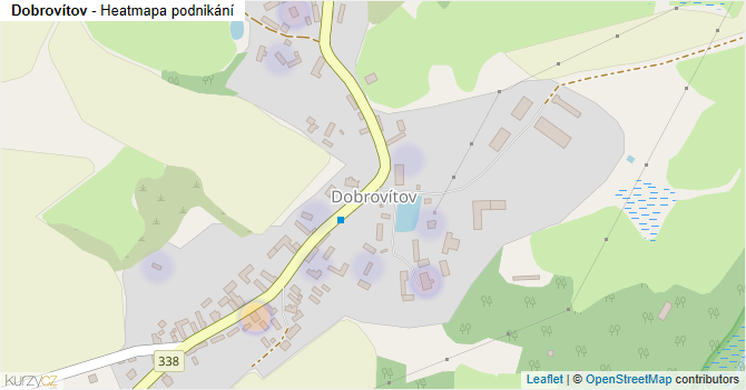 Dobrovítov - mapa podnikání