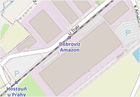 K Amazonu v obci Dobrovíz - mapa ulice
