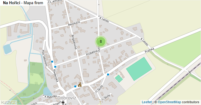 Na Hořici - mapa firem