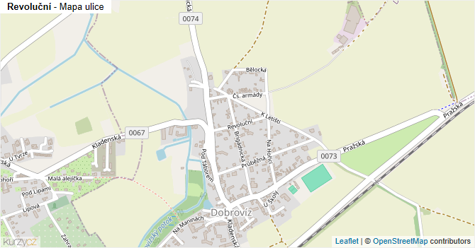 Revoluční - mapa ulice