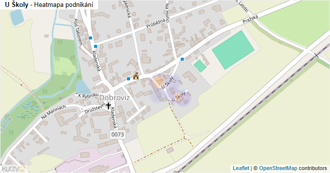 U Školy - mapa podnikání