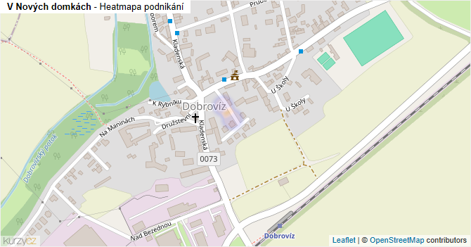 V Nových domkách - mapa podnikání