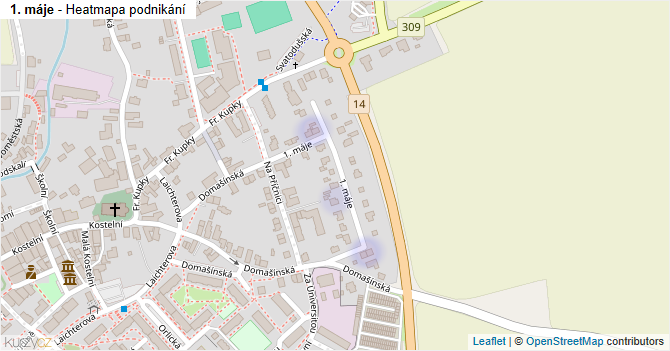 1. máje - mapa podnikání