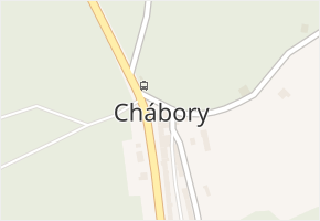 Chábory v obci Dobruška - mapa části obce