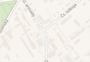 Čs. odboje v obci Dobruška - mapa ulice