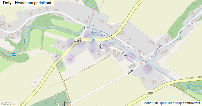 Doly - mapa podnikání