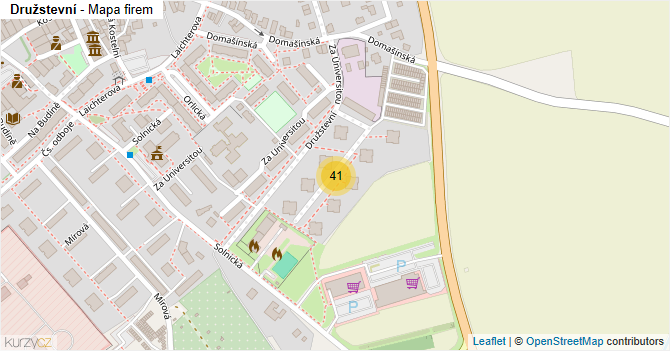 Družstevní - mapa firem