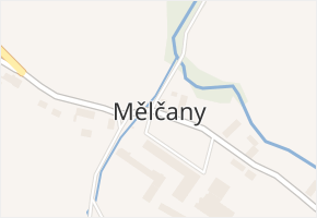 Mělčany v obci Dobruška - mapa části obce