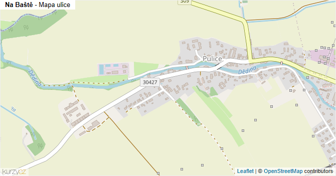 Na Baště - mapa ulice