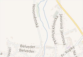 Novoměstská v obci Dobruška - mapa ulice