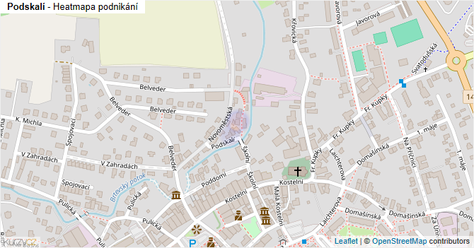 Podskalí - mapa podnikání