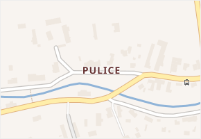 Pulice v obci Dobruška - mapa části obce