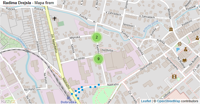 Radima Drejsla - mapa firem