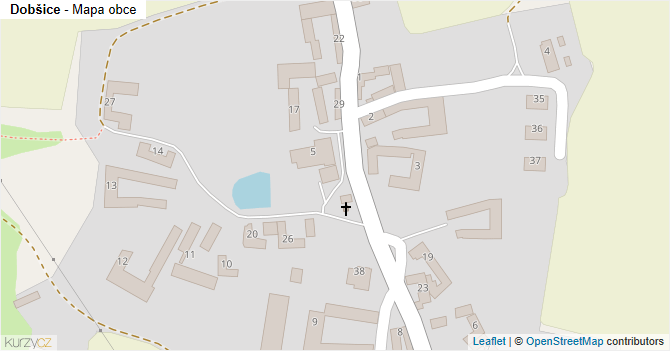 Dobšice - mapa obce