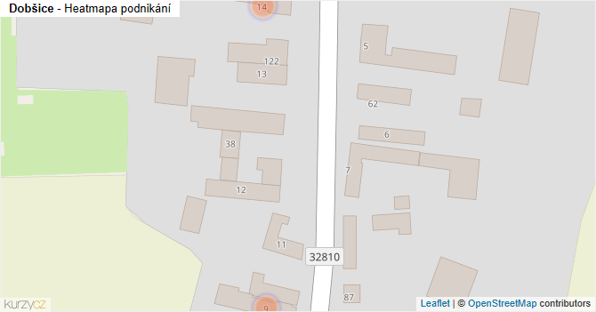 Dobšice - mapa podnikání