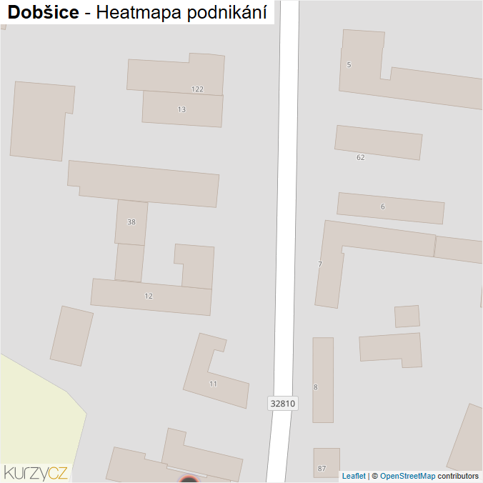 Mapa Dobšice - Firmy v obci.
