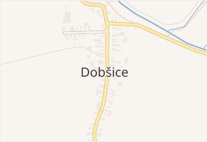Dobšice v obci Dobšice - mapa části obce