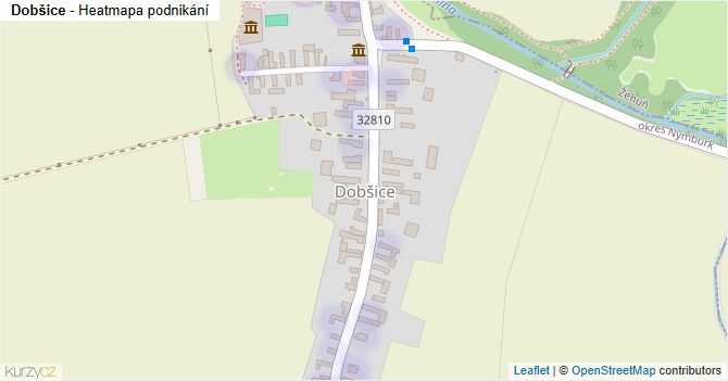 Dobšice - mapa podnikání