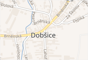 Lahoferova v obci Dobšice - mapa ulice