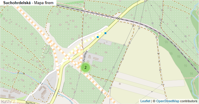 Suchohrdelská - mapa firem