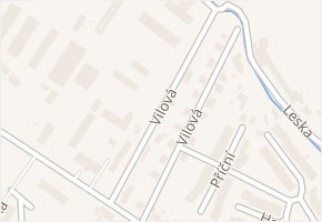 Vilová v obci Dobšice - mapa ulice
