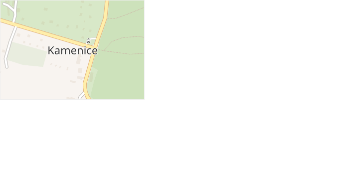 Kamenice v obci Dobšín - mapa části obce