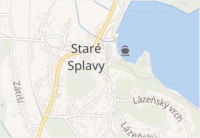 Jezerní v obci Doksy - mapa ulice