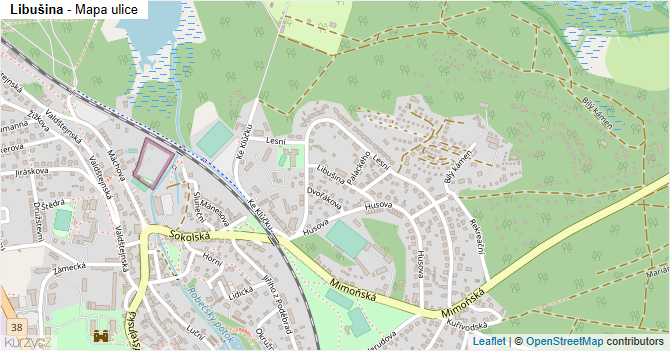 Libušina - mapa ulice