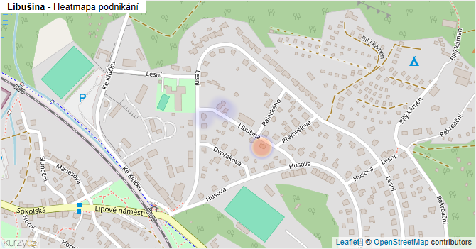 Libušina - mapa podnikání