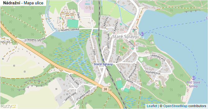 Nádražní - mapa ulice