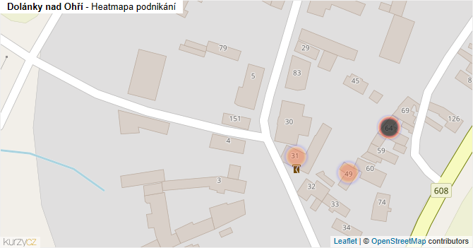 Dolánky nad Ohří - mapa podnikání