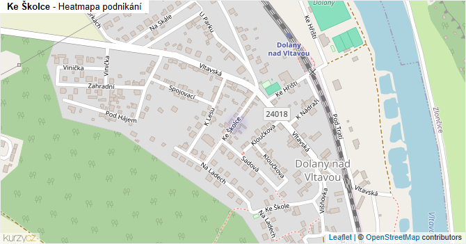 Ke Školce - mapa podnikání