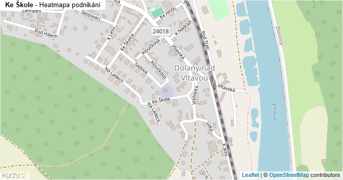Ke Škole - mapa podnikání