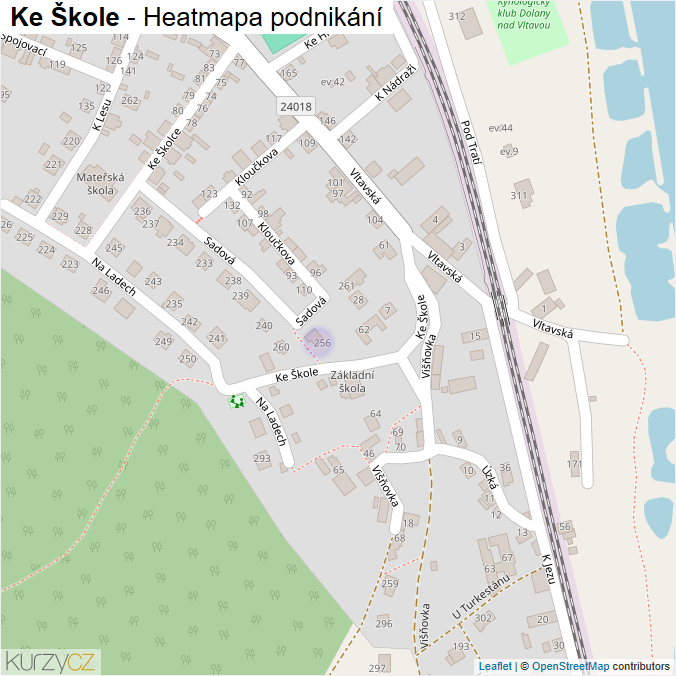 Mapa Ke Škole - Firmy v ulici.