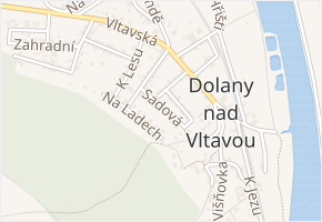 Sadová v obci Dolany nad Vltavou - mapa ulice