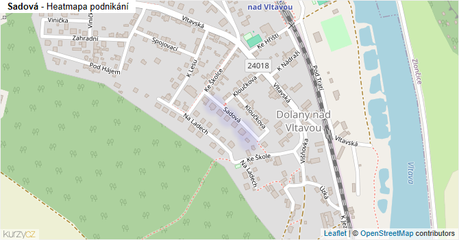 Sadová - mapa podnikání