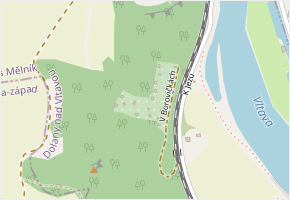 V Borovičkách v obci Dolany nad Vltavou - mapa ulice