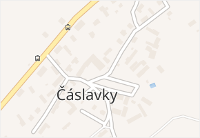 Čáslavky v obci Dolany - mapa části obce
