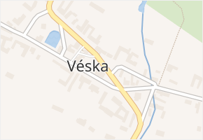 Véska v obci Dolany - mapa části obce