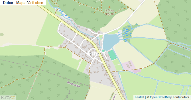 Dolce - mapa části obce