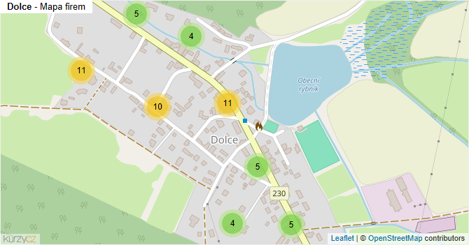 Dolce - mapa firem