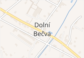 Dolní Bečva v obci Dolní Bečva - mapa části obce