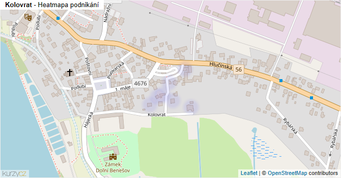 Kolovrat - mapa podnikání