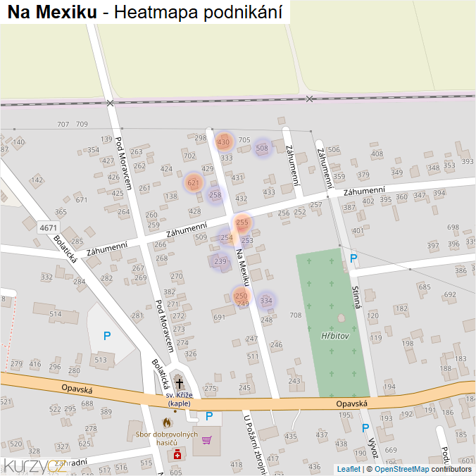 Mapa Na Mexiku - Firmy v ulici.