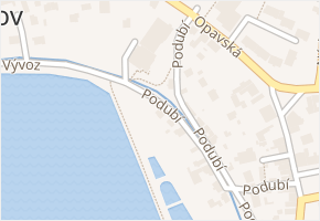 Podubí v obci Dolní Benešov - mapa ulice
