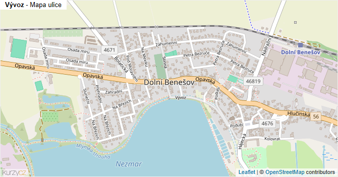 Vývoz - mapa ulice