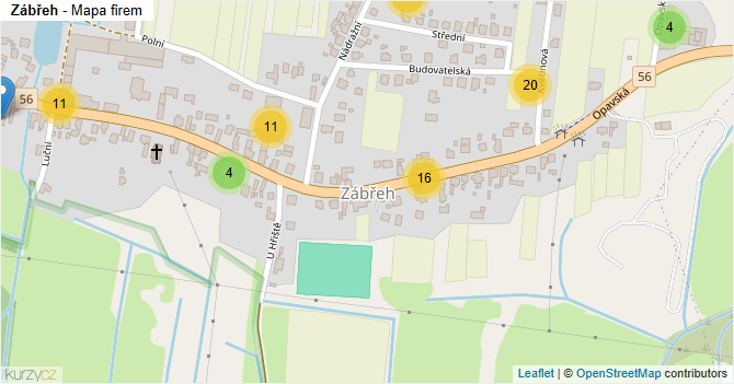 Zábřeh - mapa firem