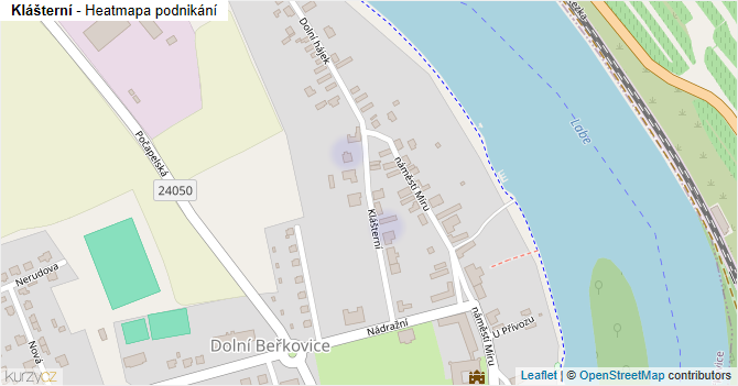 Klášterní - mapa podnikání