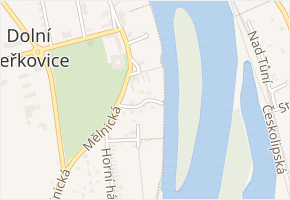 Labská v obci Dolní Beřkovice - mapa ulice