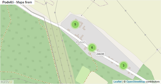 Podvlčí - mapa firem